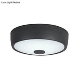 Macaron Drum Ceiling Flush Light In Metal With Led Ideal For Kids Room Available Various Colors