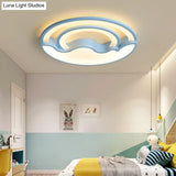 Macaron Led Ceiling Lamp - Modern Flush Mount Light For Child’s Bedroom