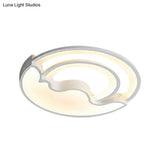 Macaron Led Ceiling Lamp - Modern Flush Mount Light For Child’s Bedroom