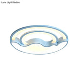 Macaron Led Ceiling Lamp - Modern Flush Mount Light For Child’s Bedroom
