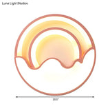 Macaron Led Ceiling Lamp - Modern Flush Mount Light For Child’s Bedroom