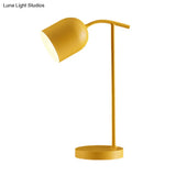 Macaron Led Metallic Book Light With White/Black/Yellow Finish - Ideal For Bedside Reading Desk