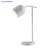 Macaron Led Metallic Book Light With White/Black/Yellow Finish - Ideal For Bedside Reading Desk