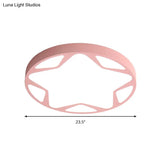 Macaron Loft Acrylic Ceiling Lamp: Candy Colored Flush Light For Child Bedroom