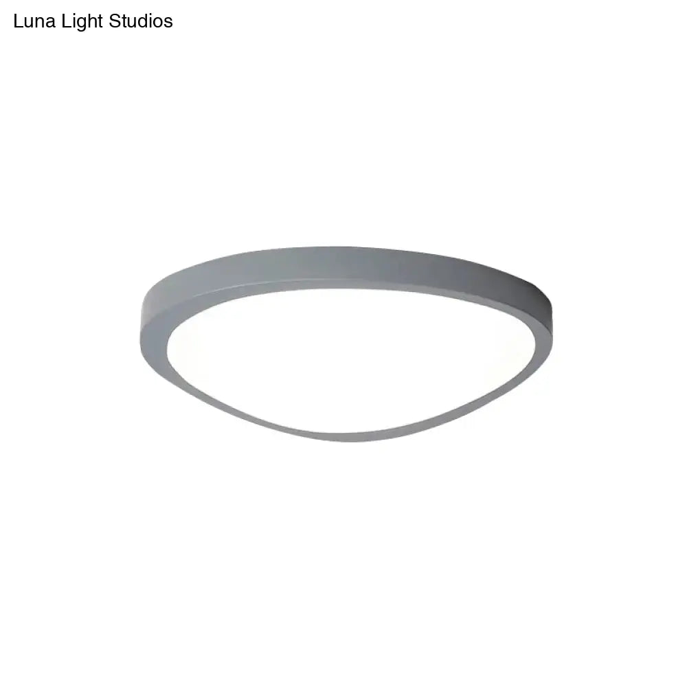 Macaron Loft Acrylic Triangle Led Flush Ceiling Light For Baby Room - Candy Colored Lamp