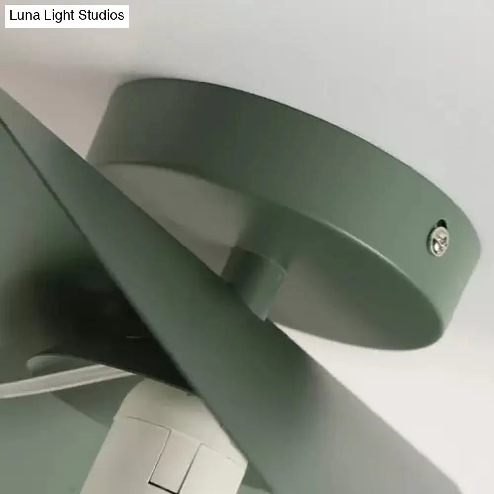 Macaron Loft Flush Mount Light: Orb Shade Frosted Glass 1-Bulb Ceiling Fixture For Hallway