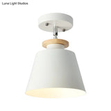 Macaron Metal Corridor Ceiling Flush Light - Adjustable Semi Mount Lighting
