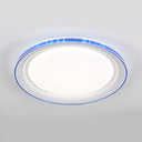 Macaron Modern Ceiling Mount Led Light With Acrylic Undertint - Ideal For Office Blue