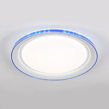 Macaron Modern Ceiling Mount Led Light With Acrylic Undertint - Ideal For Office Blue