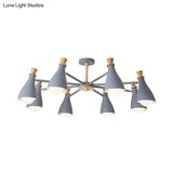 Macaron Style Metal Bottle Chandelier - Ideal For Living Room And Nursery Stylish Hanging Light