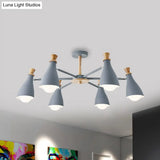 Macaron Style Metal Bottle Chandelier - Ideal For Living Room And Nursery Stylish Hanging Light