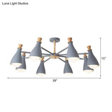 Macaron Style Metal Bottle Chandelier - Ideal For Living Room And Nursery Stylish Hanging Light