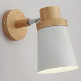 Macaron Style Rotatable Shade Wall Mounted Reading Light - 1-Light Metal Lamp For Bedroom White /