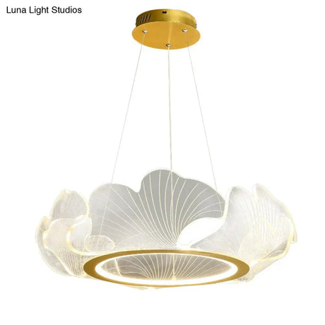 Mancos - Acrylic Leaves Led Modern Chandelier chandelier