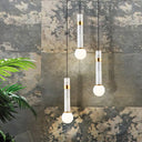 Marble Cylinder Pendant Light - Simple Suspension Fixture White / B