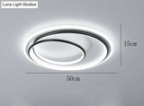 Master Bedroom Study Simple Modern Atmosphere Personalized Creative Led Room Ceiling Lamp Black /