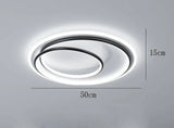 Master Bedroom Study Simple Modern Atmosphere Personalized Creative Led Room Ceiling Lamp Black /