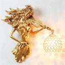Maya | Crystal Wall Lamp Gold Wall Lamp