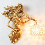 Maya | Crystal Wall Lamp Gold Wall Lamp