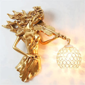 Maya | Crystal Wall Lamp Gold Wall Lamp