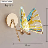 Merve - Nordic Creative Colorful Butterfly Led Wall Lamp Type 4 Big / Warm White