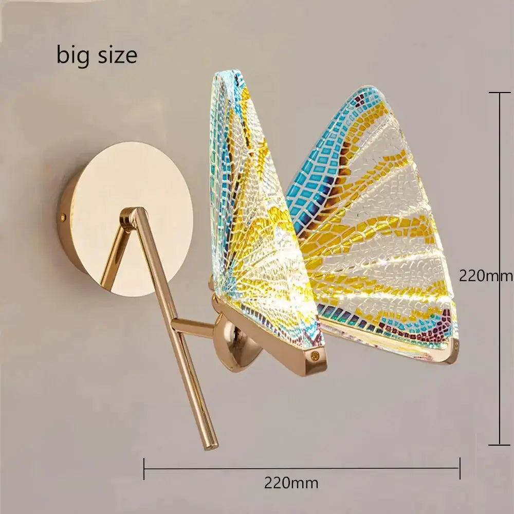 Merve - Nordic Creative Colorful Butterfly Led Wall Lamp Type 4 big / Warm White Wall Lamp