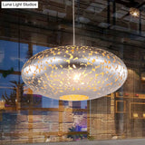 Metal Ceiling Lamp Lantern - Silver/Bronze/Brass 1 Head Pendant Light For Bedroom