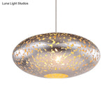 Metal Ceiling Lamp Lantern - Silver/Bronze/Brass 1 Head Pendant Light For Bedroom