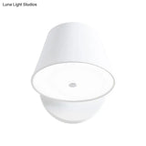 Metal Cone Wall Sconce - 1 Light In White/Warm With Pink Yellow And Black Accents