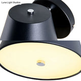 Metal Cone Wall Sconce - 1 Light In White/Warm With Pink Yellow And Black Accents