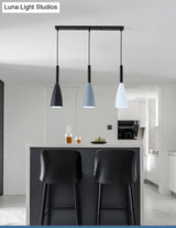 Metal Goblet Shade Hanging Light - Macaroon Style 3 Lights Perfect For Dining Room And Foyer