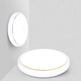 Metal Led Ceiling Light Fixture With Acrylic Shade For Hallway - Warm/White 7.5/9/12 Dia