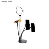Metal Led Circle Mirror With Usb Port And Flash Lighting