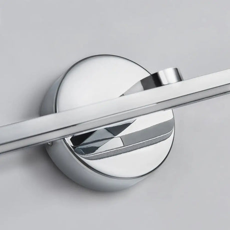 Metal Led Wall Light For Bath With Simple Style And Elliptical Sconce Fixture Silver / 12 Natural