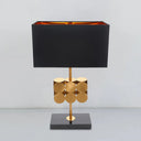 Metal Nightstand Lamp - Modernist 1-Light Black Fabric Desk Light For Bedroom