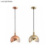 Metal Pendant Lamp - Modern 1-Head Ceiling Light For Dining Room