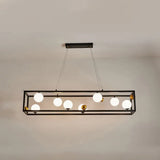 Metal Pendant Light With Milk Glass Shade For Industrial Dining Rooms 8 / Black