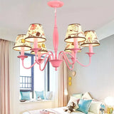 Metal Pink Bag-Inspired Chandelier Light For Contemporary Girls Bedroom 6 /
