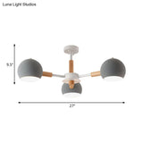 Metal Sphere Hanging Lamp With 3 Lights - Simple Style For Dining Room