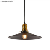 Metallic Cone Hanging Light - Industrial Style Pack Of 1/2/3 8.5’/10’ Wide Black Finish