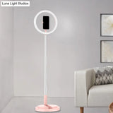 Metallic Led Makeup Lamp With Phone Holder And Usb Fill Light In 3 Colors