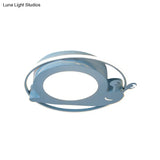 Metallic Snail Led Ceiling Lamp For Kindergarten With Acrylic Finish