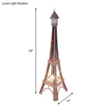Metallic Tower Frame Led Floor Reading Lamp - Modern Art Decor For Bedroom Black/Silver
