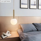 Mid-Century Modern White Glass Sphere Pendant Lighting - Ideal For Restaurants