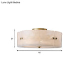 Mid Century White Glass Flush Mount Ceiling Light With 4 - Bulb Circle Design