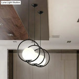Milky Glass Kitchen Pendant Light- Modern Single-Bulb Hanging Ceiling Fixture