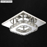 Mini Crystal - Encrusted Led Ceiling Light For Bedroom
