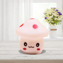 Mini Mushroom Led Nightlight - Cartoon Plastic Nursery Wall Lamp In 7 Color Light Options
