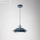 Minimalist 1-Light Metal Drop Pendant For Dining Room