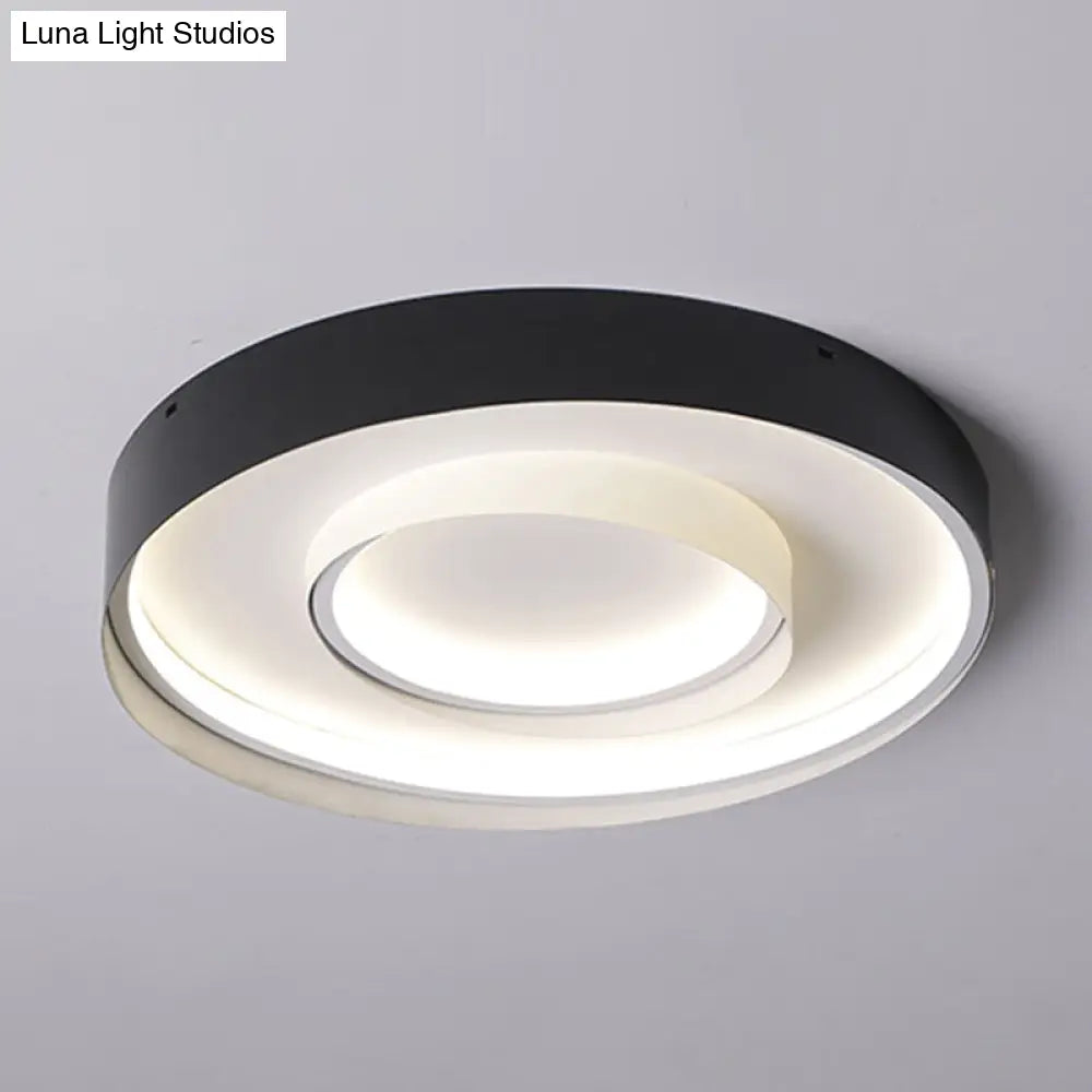 Minimalist 2 - Circle Led Hotel Flush Mount Light - 18/22 Inch Diameter Warm/White